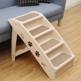 Foldable Dog Ramp Stairs Steps -Tan Foldable Dog Ramp Stairs Steps -Tan